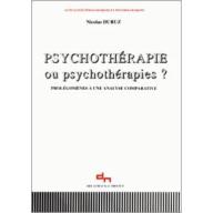 Psychotérapie ou psychothérapies